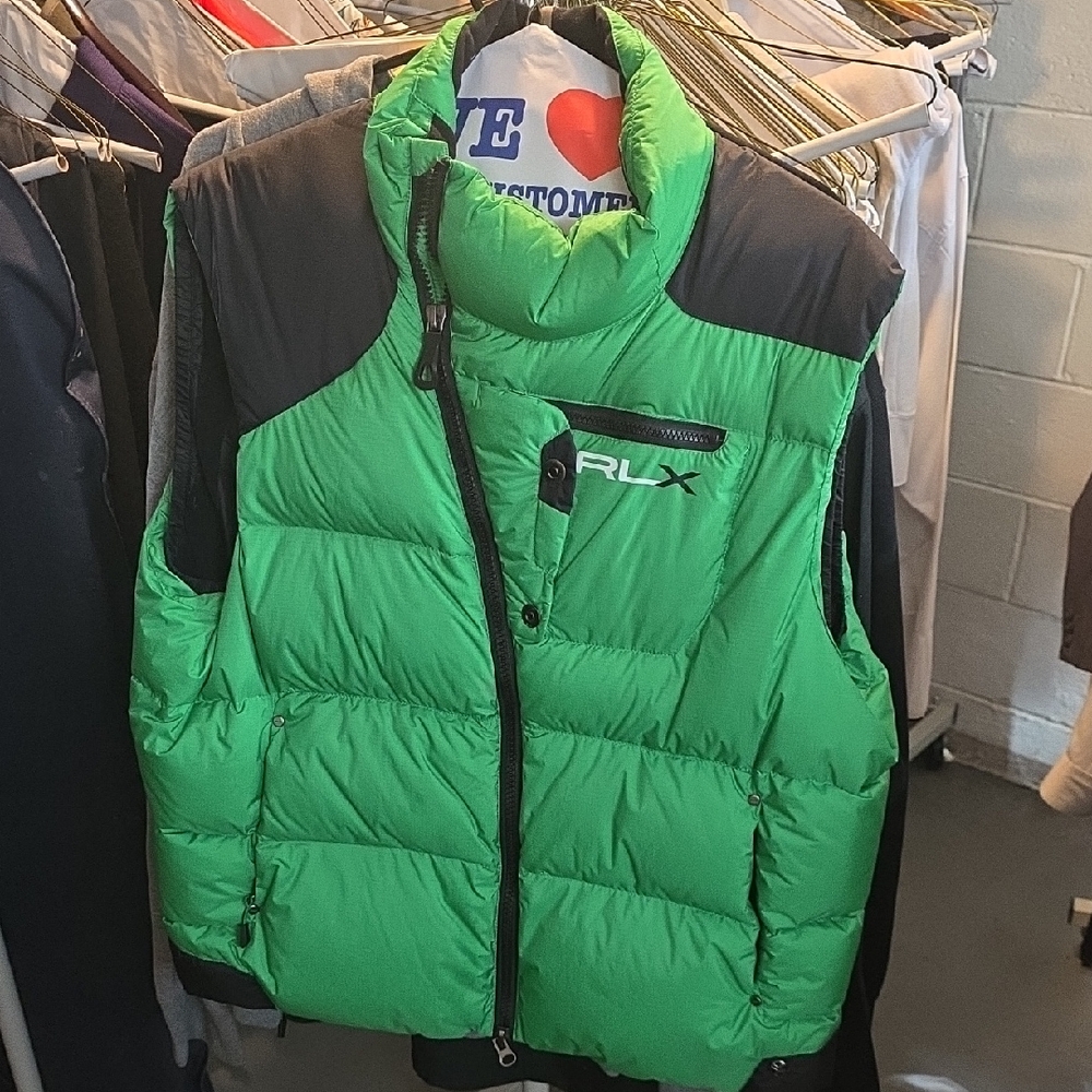 RARE!!!! Polo by Ralph Lauren Green and Black Vest